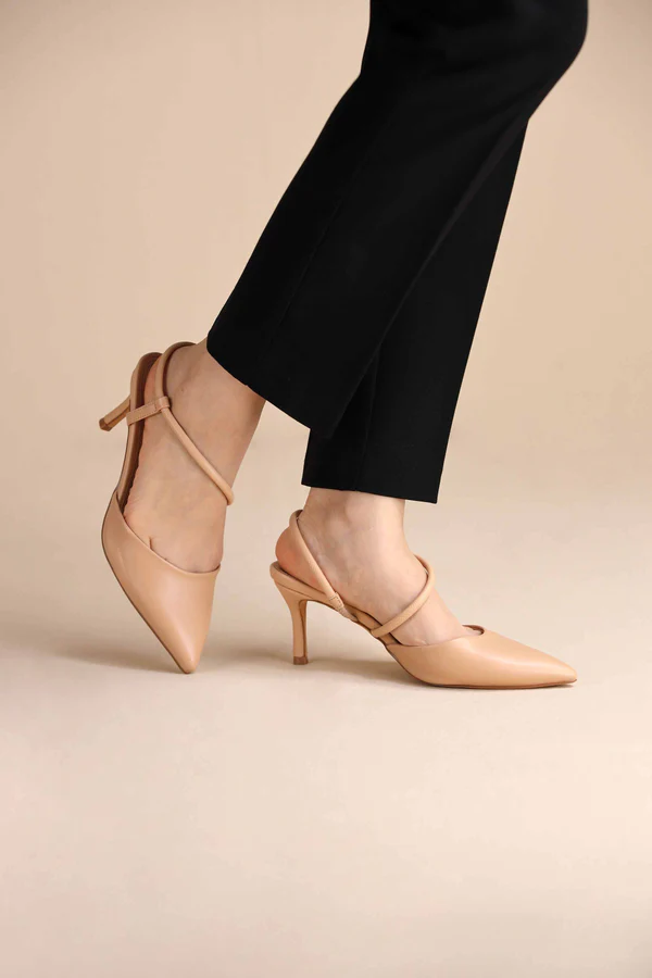 beige pumps heels
