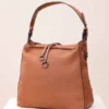 brown hand bag