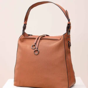 brown hand bag