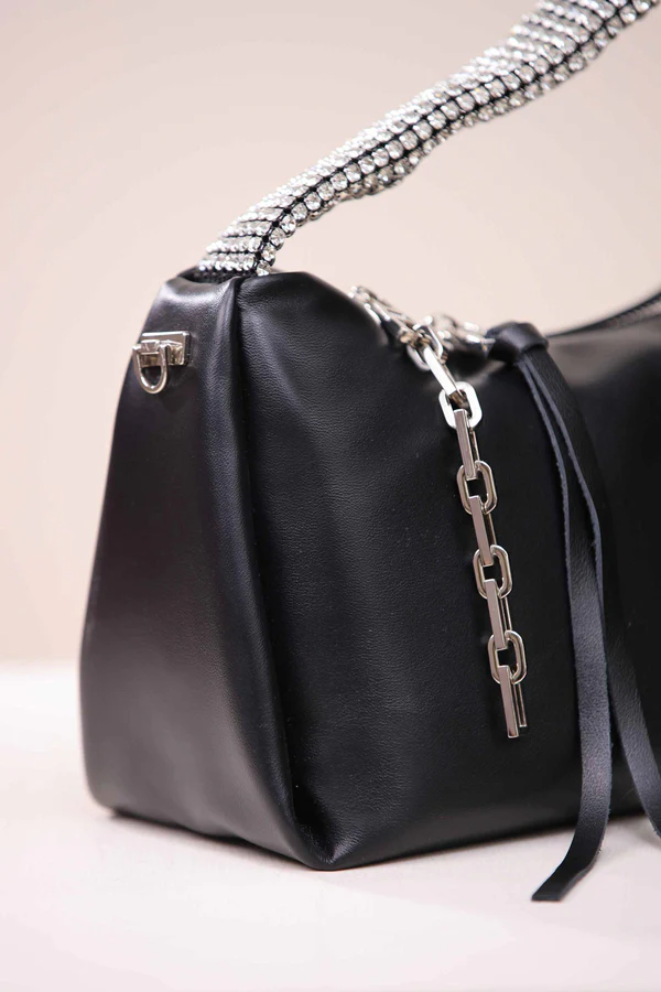 black evening bag