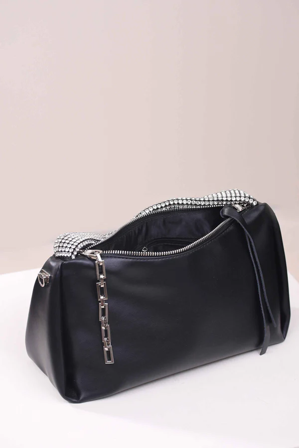 black evening bag