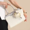 white shoulder bag