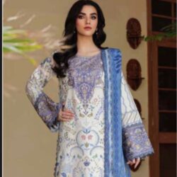 3 Piece Embroidered Linen Dress (Winter Collection)