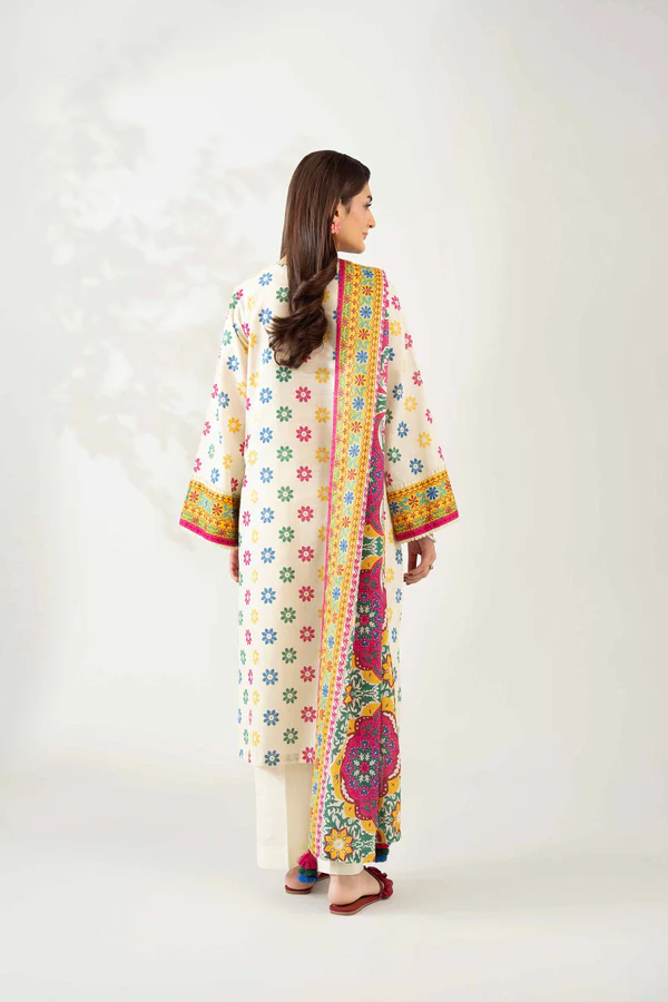 digital printed embroidered 3 piece suit – winter collection