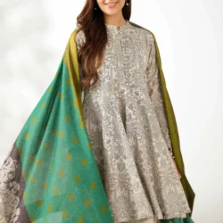 digital printed embroidered 3 piece suit – winter collection