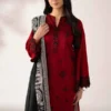 digital printed embroidered 3 piece suit – winter collection