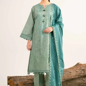 digital printed embroidered 3 piece suit – winter collection